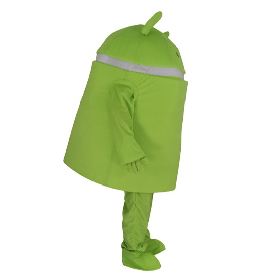 Light Green Android Robot Mascot Costume Cartoon