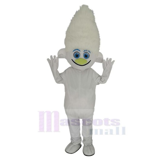 Trolls Guy Diamond Silver Boy Mascot Costume Cartoon