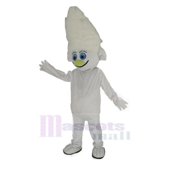 Trolls Guy Diamond Silver Boy Mascot Costume Cartoon