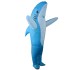 Aufblasbares Halloween-Weihnachts-Blow-Up-Kostüm des blauen Hais