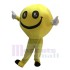 Yellow Emoji Grinning Happy Smiley Face Mascot Costume