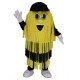 Yellow and Black Car Wash Cleaning Brush Mascot Costume