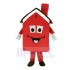 Red Housing House Mascot Costume