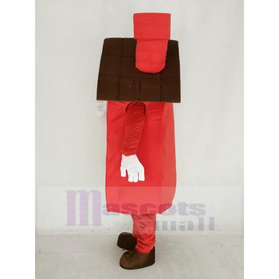 Red Housing House Mascot Costume