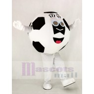 Noir et blanc Football Costume de mascotte École