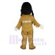 Funny Yellow Feathers Indian Mascot Costume