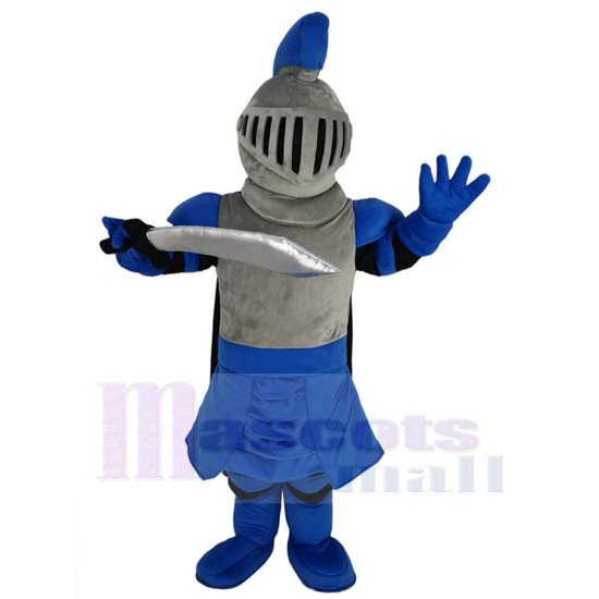 Fearless Blue Knight Mascot Costume People