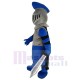 Fearless Blue Knight Mascot Costume People