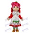 Fille aux fraises Mascotte Costume