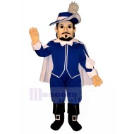 Spanish Officer Mascot Costume in Blue Suit People