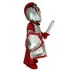 Strong Spartan Silver Mascot Costume People