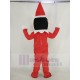 Red Elf Pinocchio Christmas Boy Mascot Costume