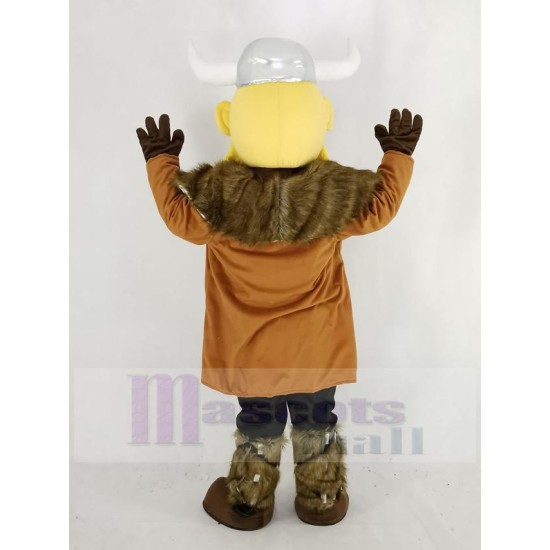 Thor the Giant Viking Mascot Costume in Blue Pants People