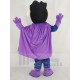 Superman Hero Mascot Costume with Purple Cloak People