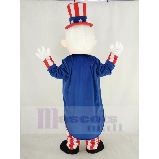 US Character Uncle Sam Man Mascot Costume People