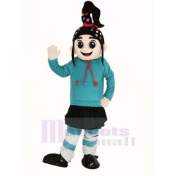 Girl Vanellope Mascot Costume Cartoon