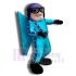 Light Blue Pilot Miramar Mascot Costume People