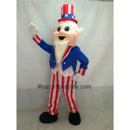 Nouvel Oncle Sam patriotique Mascotte Costume avec chapeau